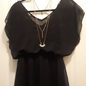 Sheer black Express dress 👗